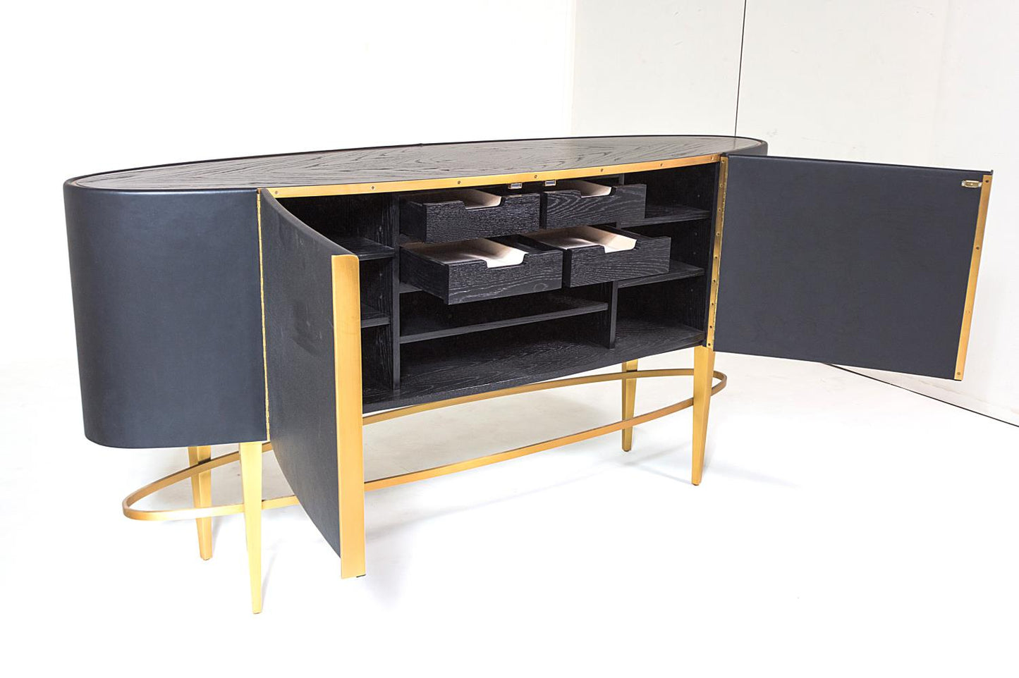 Ellipse Sideboard - Ebony - Grats Decor Interior Design & Build Inc.