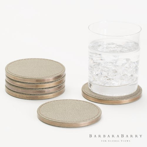 Barbara Barry S/6 Alpen Coasters-Bark - Grats Decor Interior Design & Build Inc.