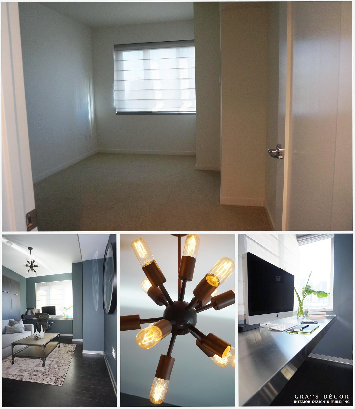 Office / Guest Room Remodel - Grats Decor Interior Design & Build Inc.