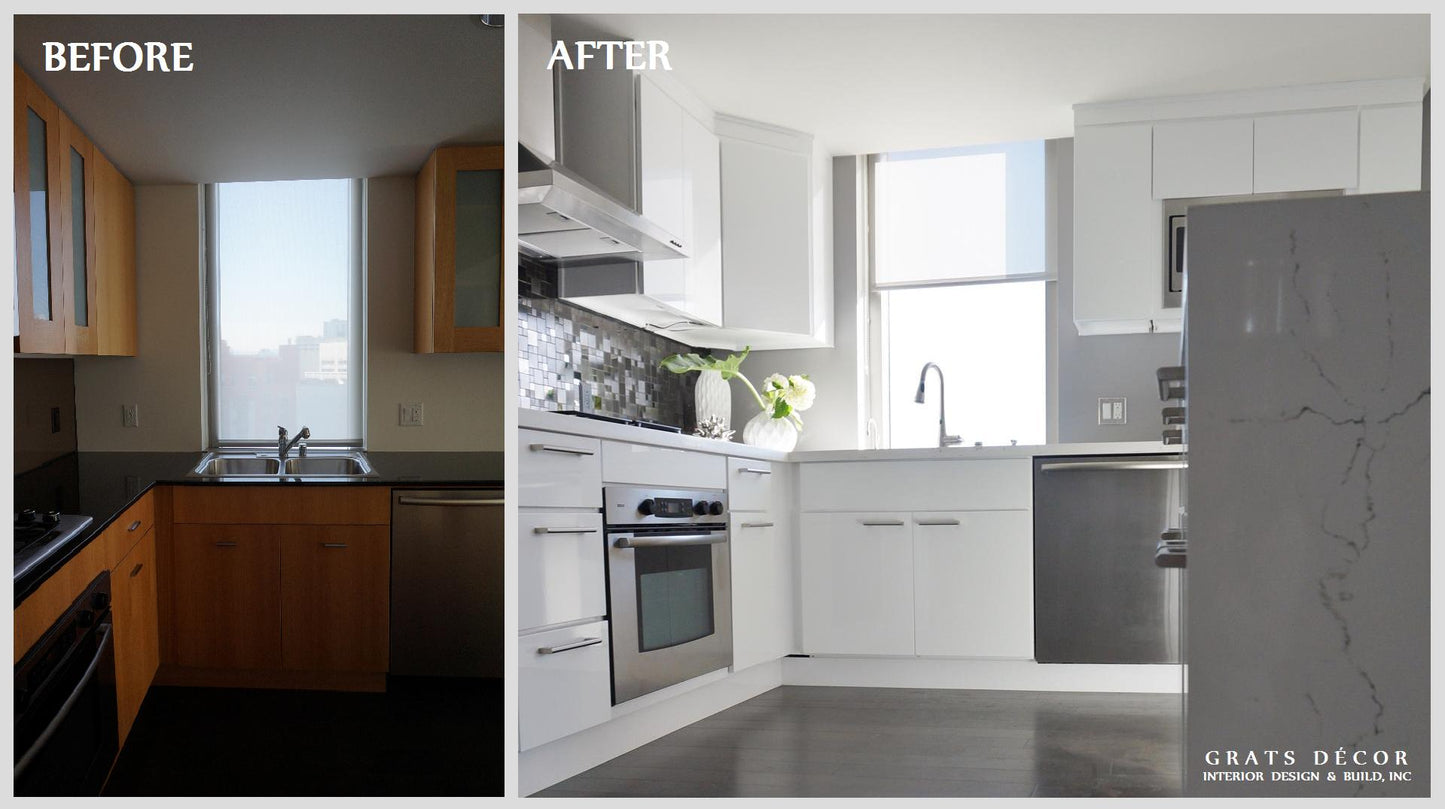 High Rise Kitchen Remodel - Grats Decor Interior Design & Build Inc.