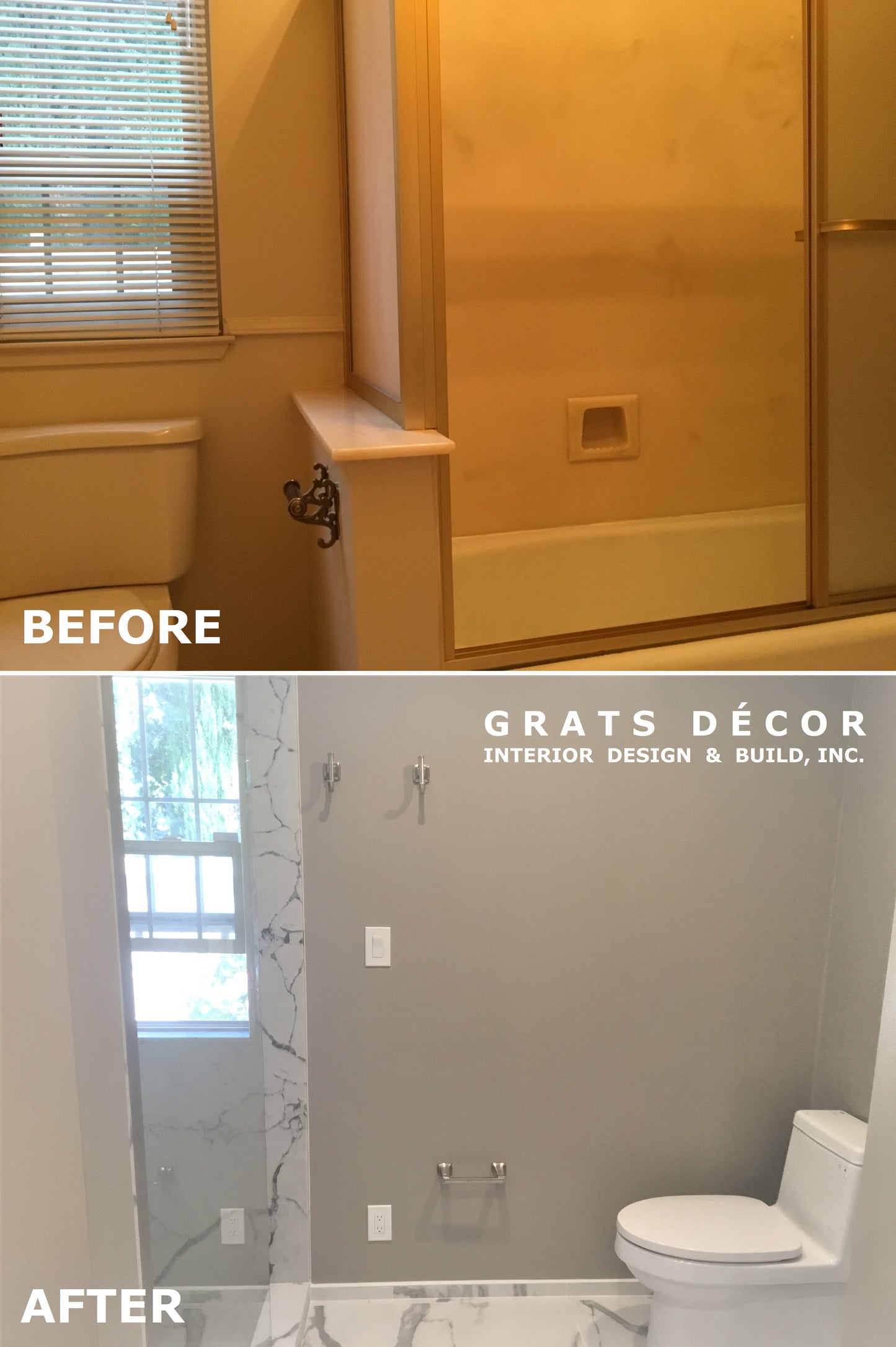 Walnut Creek Bathroom Remodel - Grats Decor Interior Design & Build Inc.