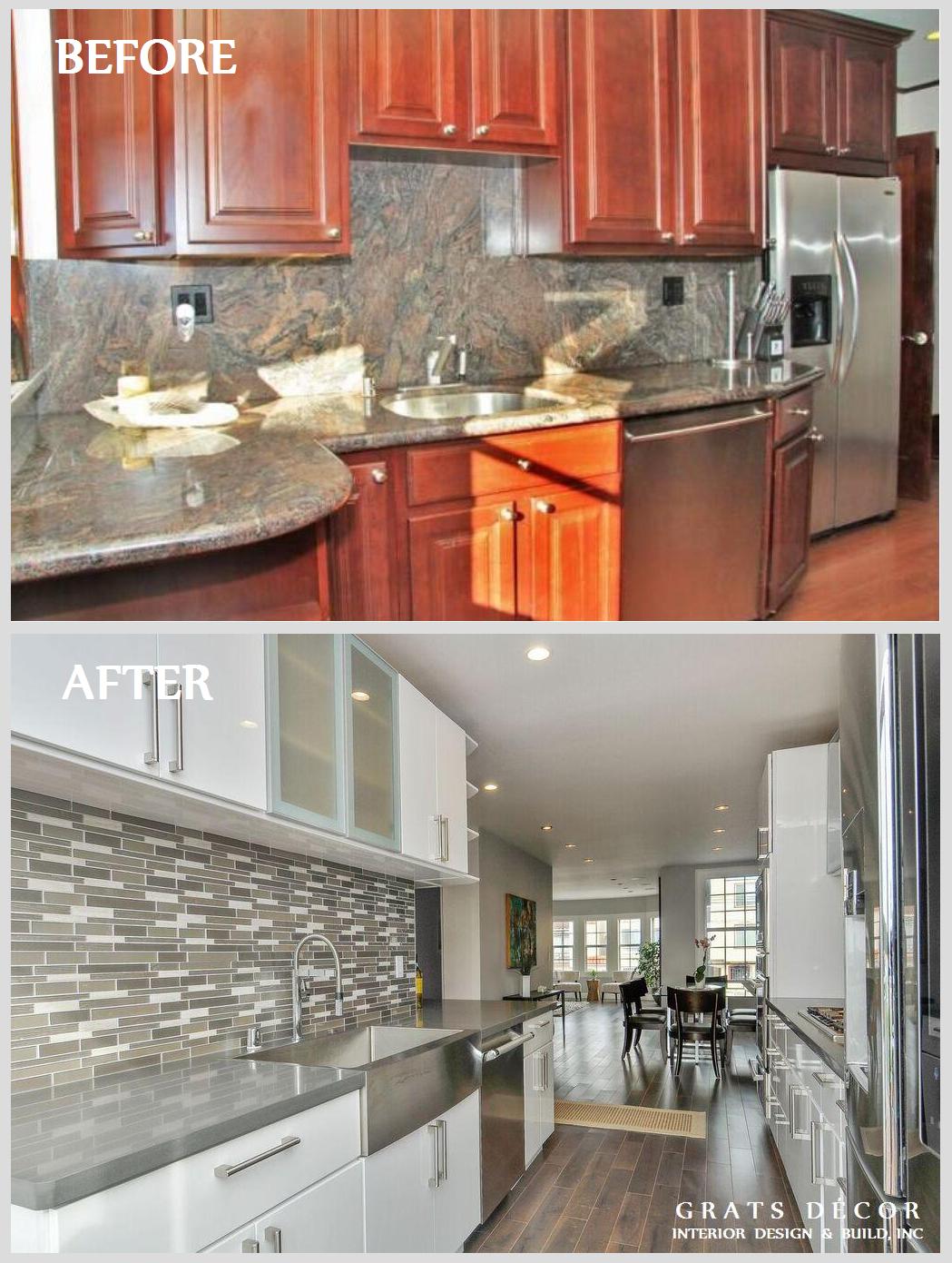 Sunset Kitchen Remodel - Grats Decor Interior Design & Build Inc.