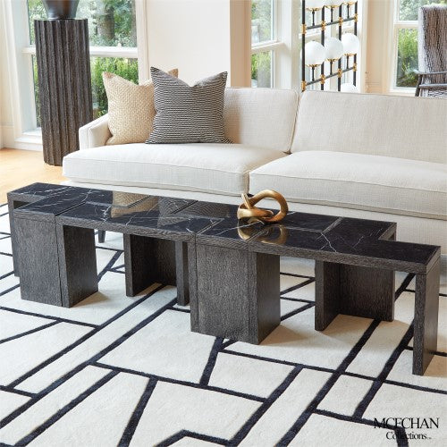 T-Flex Table-Black Cerused Oak - Grats Decor Interior Design & Build Inc.