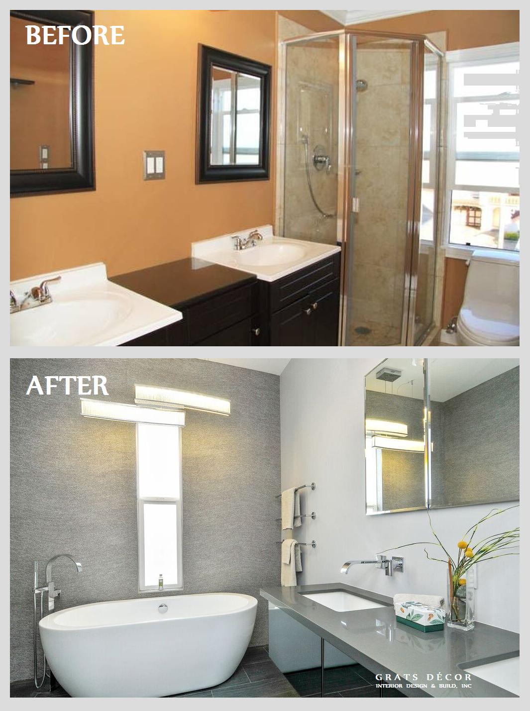 Master Bathroom Remodel - Grats Decor Interior Design & Build Inc.