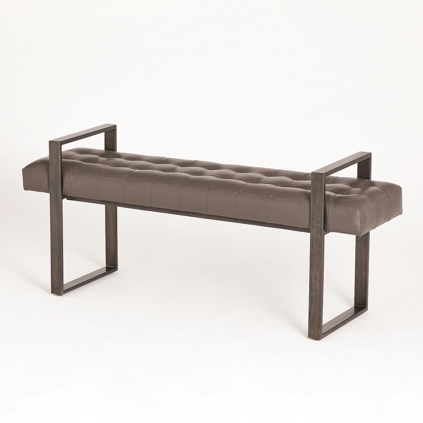 Dakota Bench - Graphite Leather