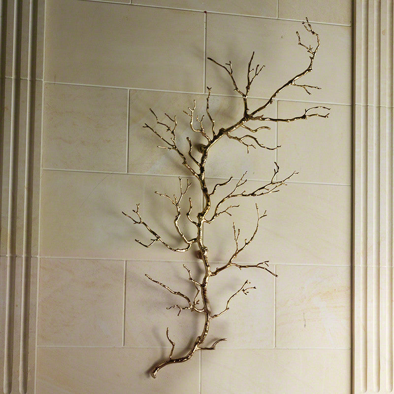 Twig Wall Art - Brass - Grats Decor Interior Design & Build Inc.