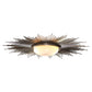 Sunburst Light Fixture - Nickel - Grats Decor Interior Design & Build Inc.