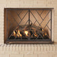 Chinoise Fret Fireplace Screen - Bronze