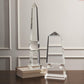 Wide Crystal Obelisk - Grats Decor Interior Design & Build Inc.