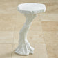 Faux Bois Table - White - Grats Decor Interior Design & Build Inc.