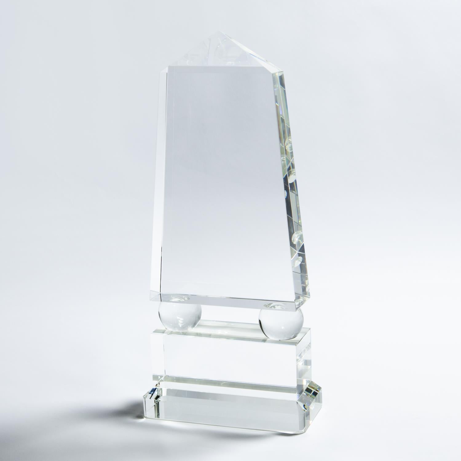 Wide Crystal Obelisk - Grats Decor Interior Design & Build Inc.