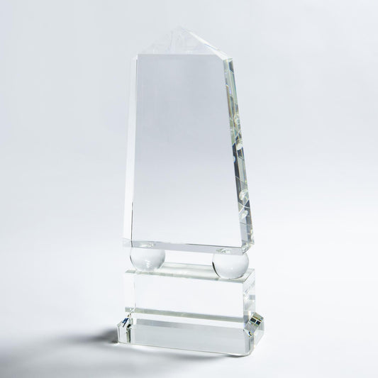 Wide Crystal Obelisk - Grats Decor Interior Design & Build Inc.
