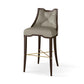 Logan Barstool - Walnut - Chesterfield Grey Leather