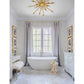 Quartz Burst Chandelier - Satin Brass
