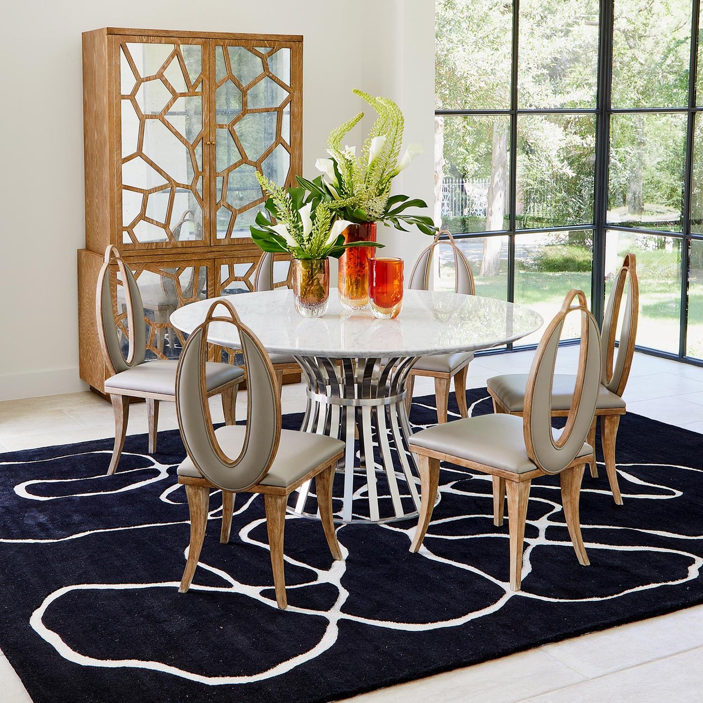 Squiggle Rug - Black/Ivory - 2 sizes
