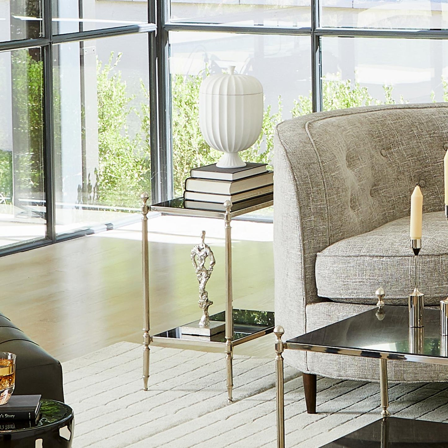 Acorn Side Table - Nickel