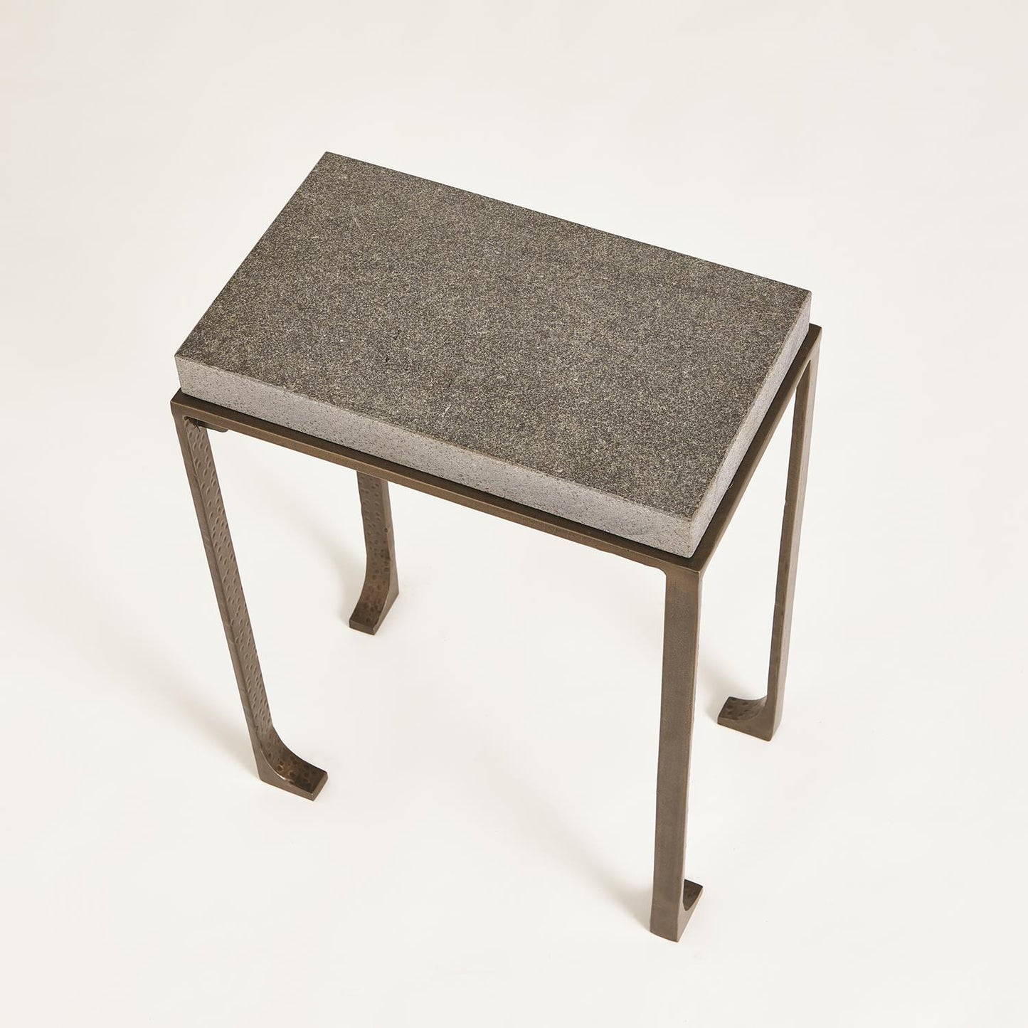 Zen Side Table w/Flamed Granite - Bronze - 2 sizes - Grats Decor Interior Design & Build Inc.