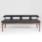 Moderno Bench - Black Marble Leather