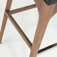 Moderno Bar Stool - Black Marble Leather