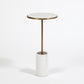 Short Cored Marble Table - Bronze