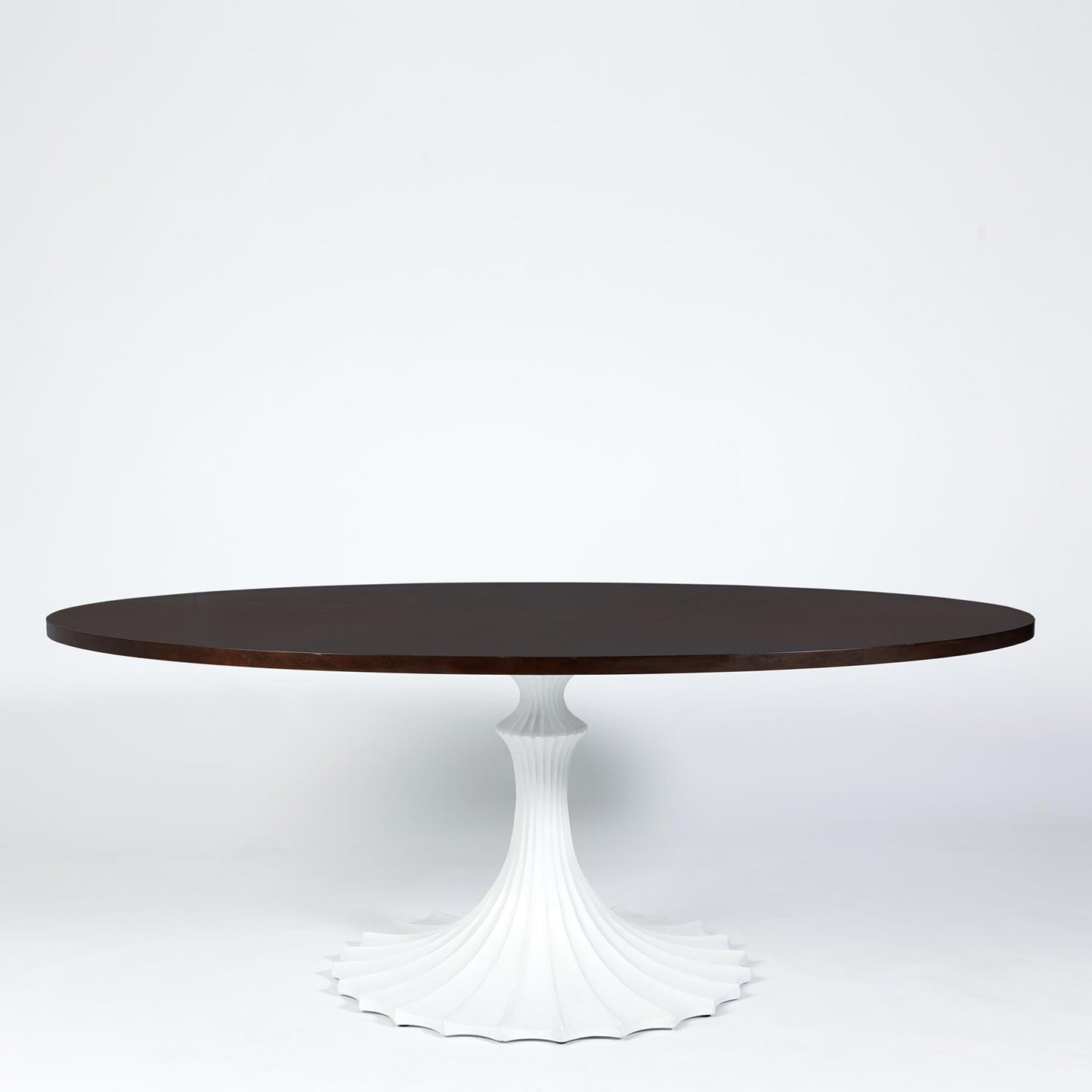 Flute 78" Oval Table Top - Walnut