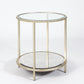 Stud End Table - Silver Leaf