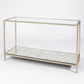 Stud Console Table - Silver Leaf