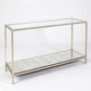 Stud Console Table - Silver Leaf
