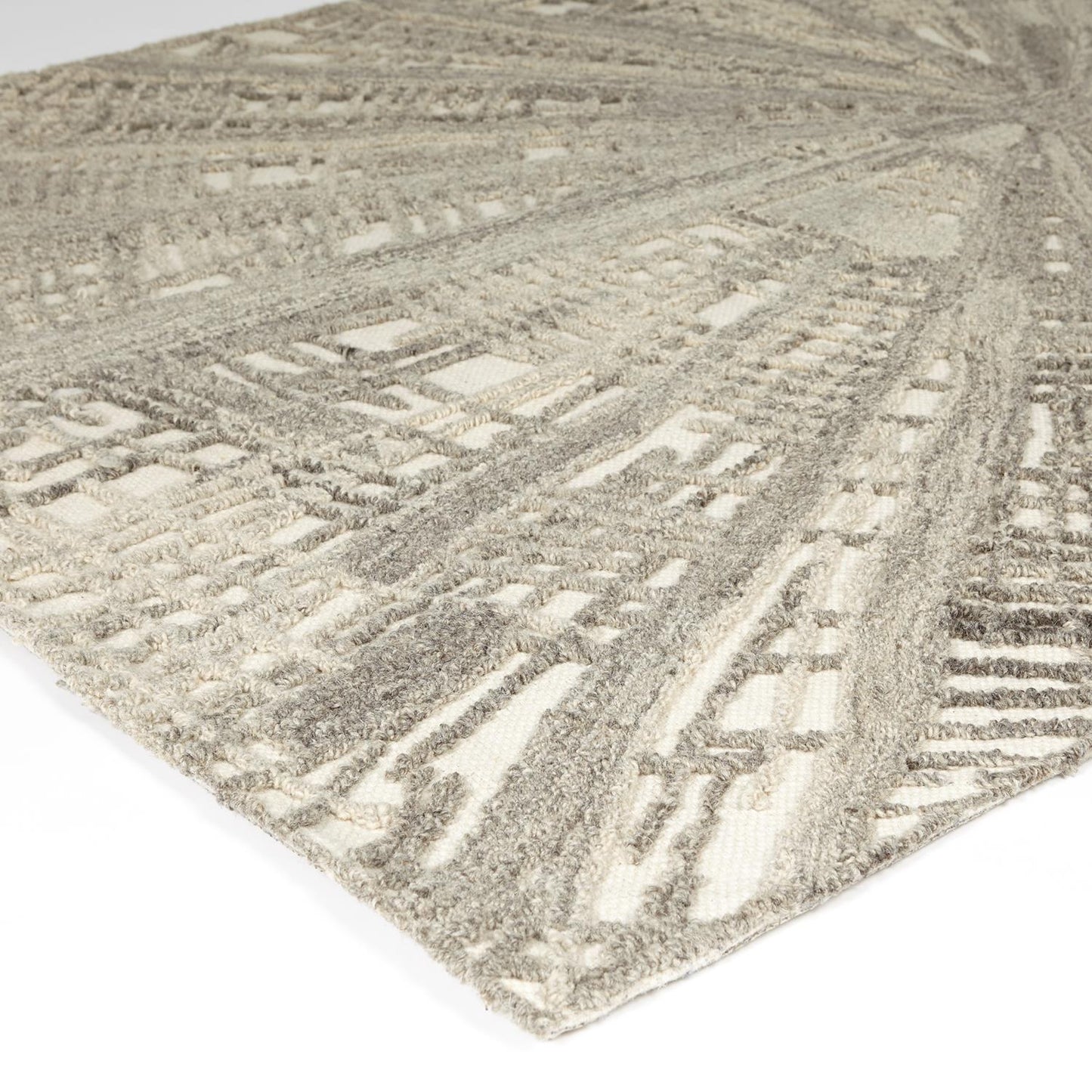 Vortex Rug - Ivory/Natural/Grey - 5 Sizes - Grats Decor Interior Design & Build Inc.