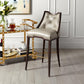 Logan Barstool - Walnut - Chesterfield Grey Leather