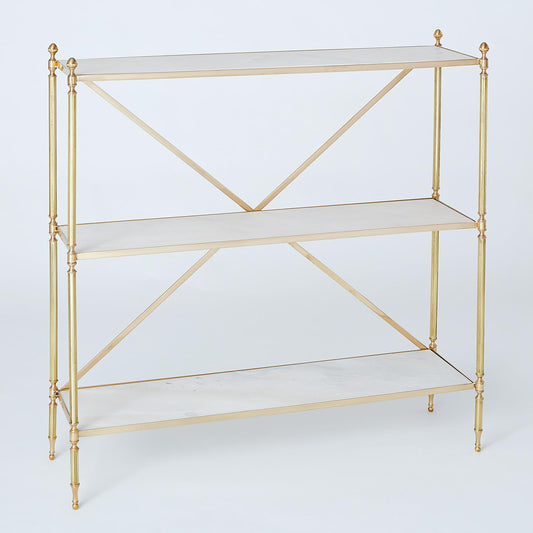 Acorn Open Shelf - Brass