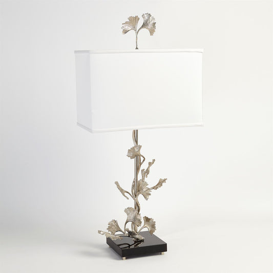 Ginkgo Table Lamp - Nickel - Grats Decor Interior Design & Build Inc.