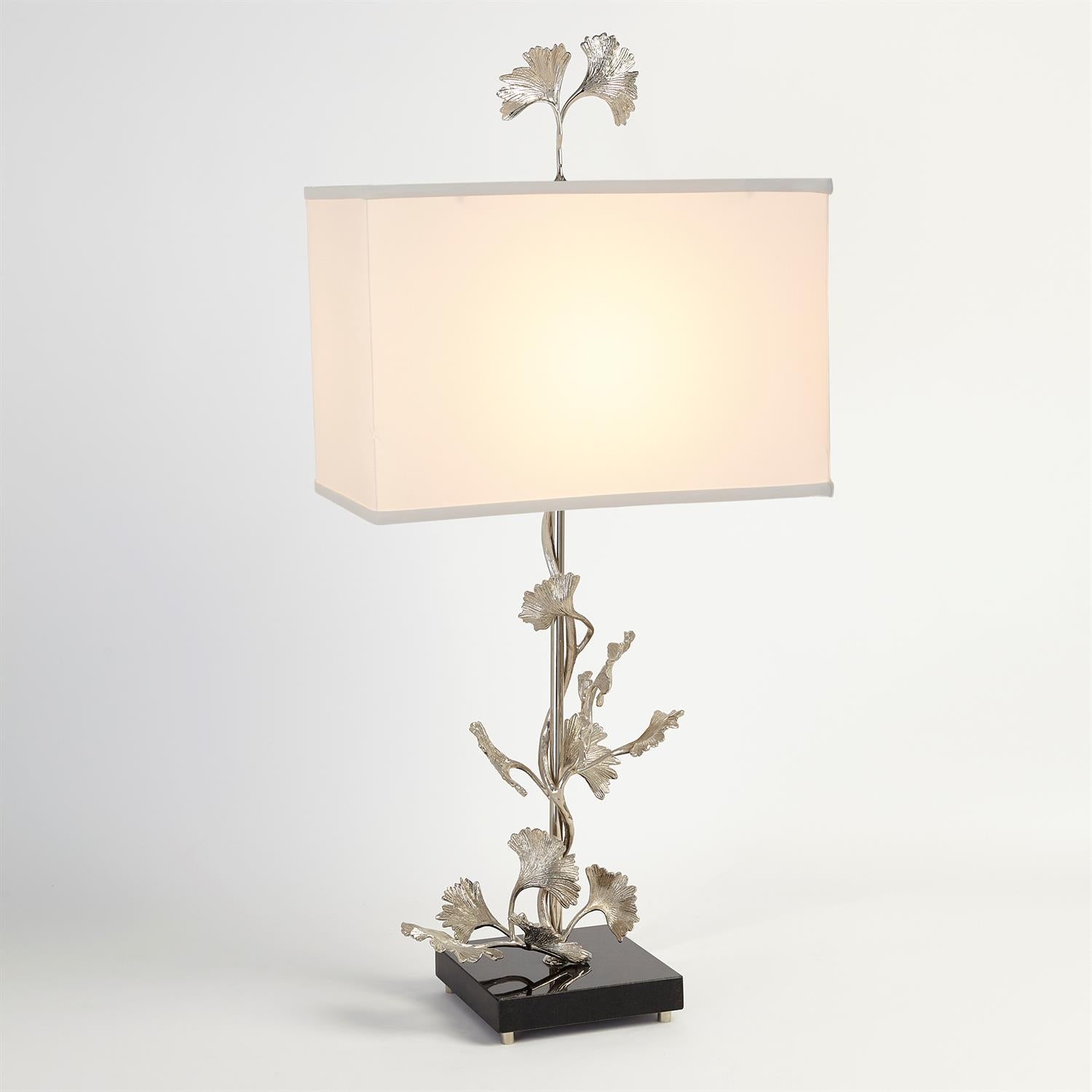 Ginkgo Table Lamp - Nickel - Grats Decor Interior Design & Build Inc.