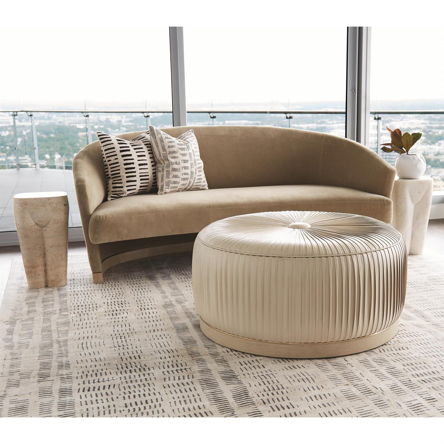 Femme Stool - White Marble