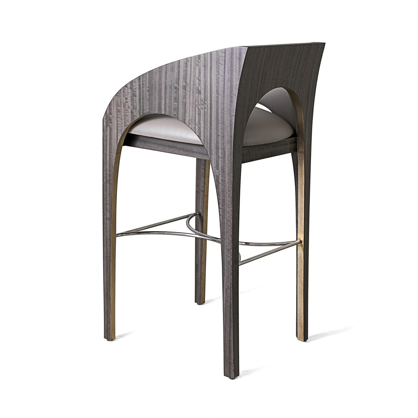 Arches Barstool - Grey Leather