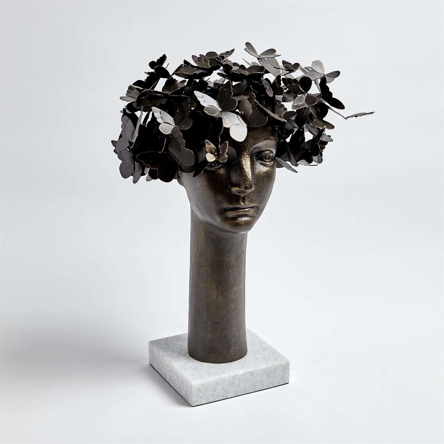 Butterflies for Brains 24"H Sculpture - Grats Decor Interior Design & Build Inc.