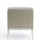 Crinkle Bedside Chest - Nickel/ Antique Nickel
