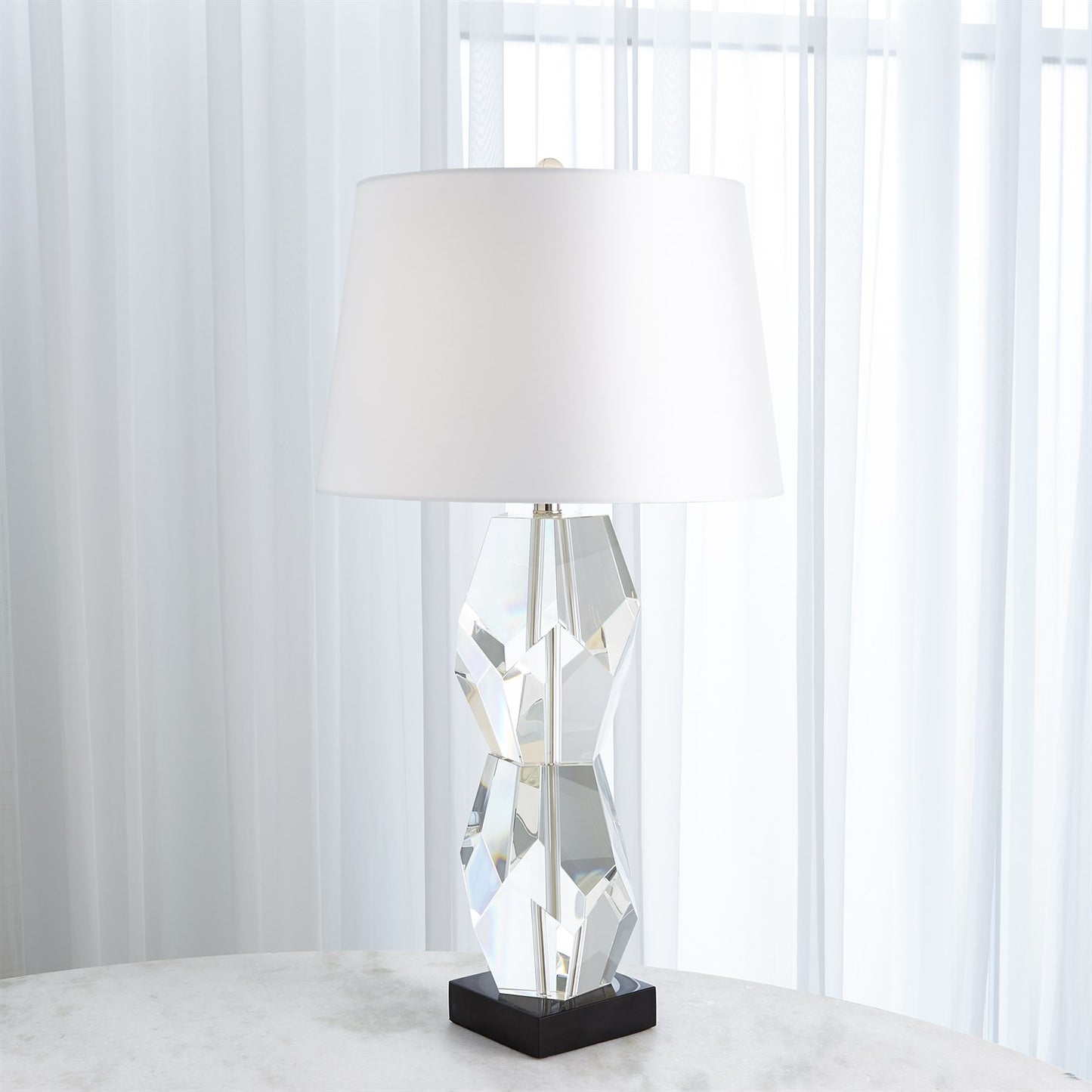 Facet Block Lamp - Double