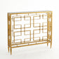 Open Block 43" Console - Gold - Grats Decor Interior Design & Build Inc.