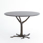 Faux Bois 42"Dia Dining Table - Black