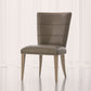 Adelaide Side Chair-Grey Leather