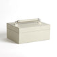 Wrapped Leather Handle Box - Grey