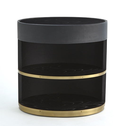 Ann Gish Ellipse Bedside Cabinet - Black