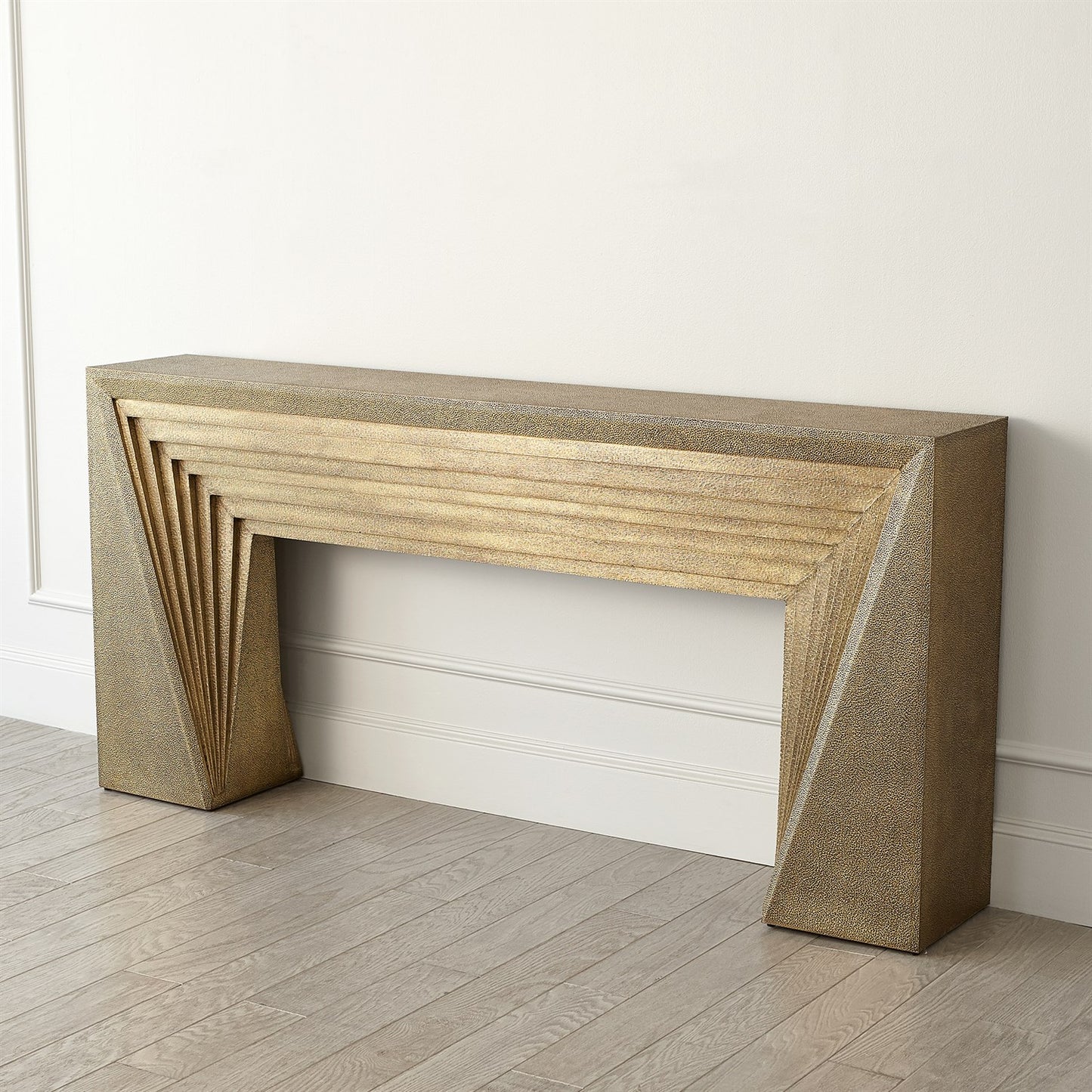Deco Console - Brass
