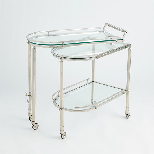Gallery Folding Bar - Shiny Nickel