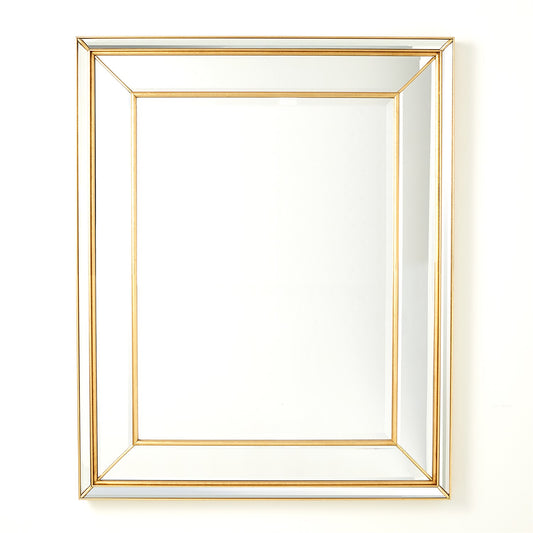 Bevel on Bevel Mirror - Gold Leaf