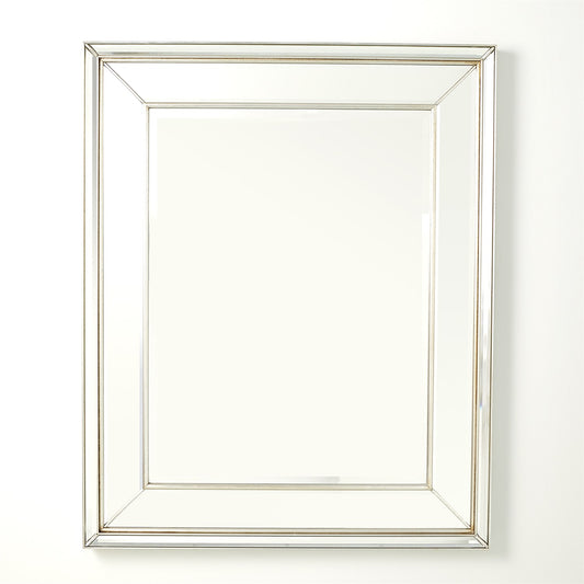 Bevel on Bevel Mirror - Silver Leaf