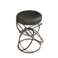 Ring Counter Stool - Black Leather - Grats Decor Interior Design & Build Inc.