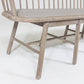 Spindle Long Bench - Grey Leather