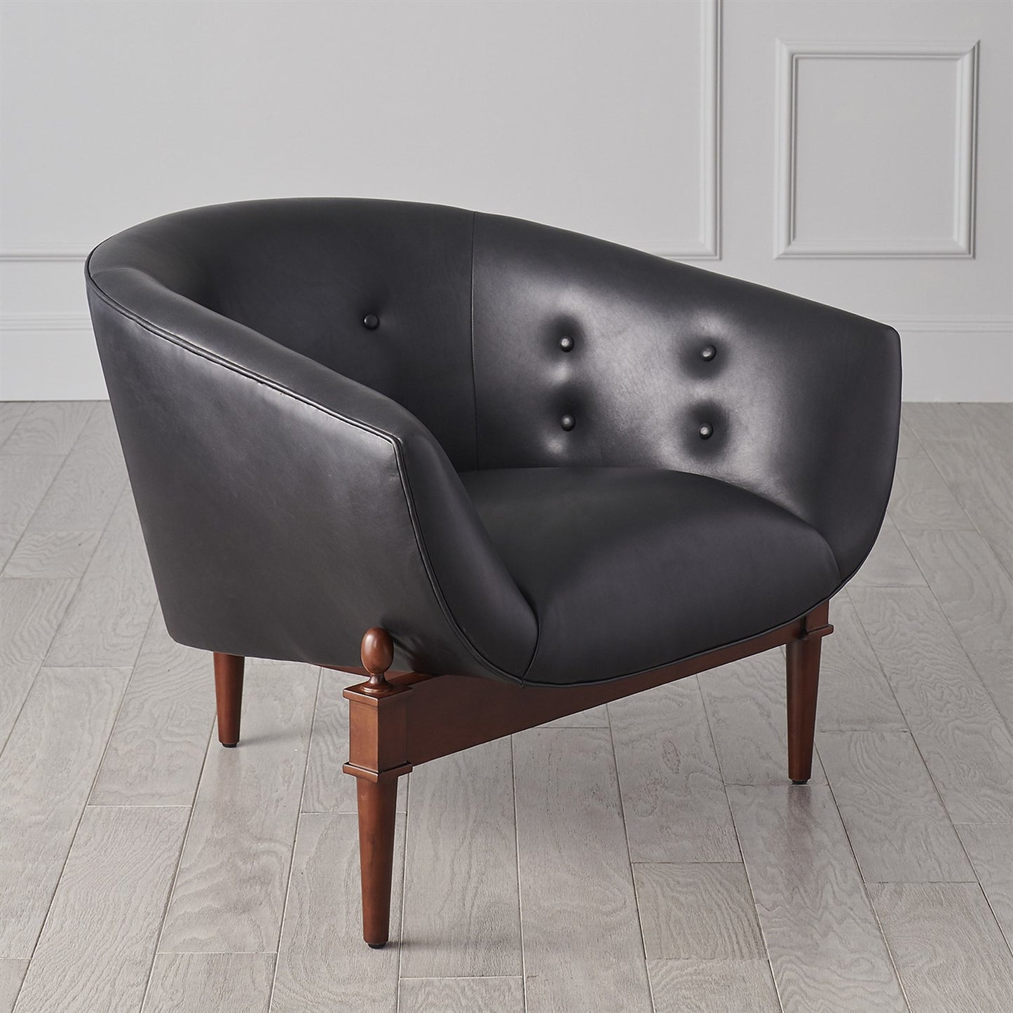 Mimi Leather Chair - Black